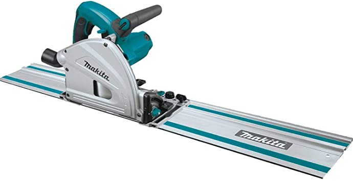 Makita SP6000J1 6-1/2 Inch Plunge Circular Saw Kit, with Stackable Tool Case and 55 Inch Guide Rail