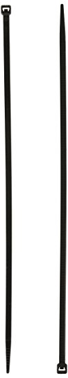 Monoprice Cable Tie 11 inch 50LBS, 100pcs/Pack - Black