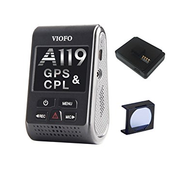 VIOFO A119 V2 Dash Camera with GPS Logger & CPL 2018 Edition (OCD Tronic Certified)