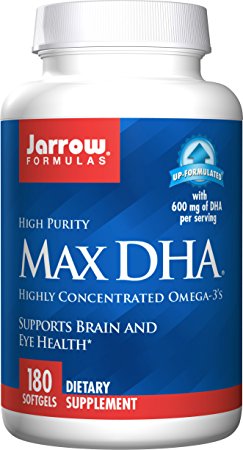 Jarrow High Purity Max DHA Omega 3 (560mg, 180 Softgels)