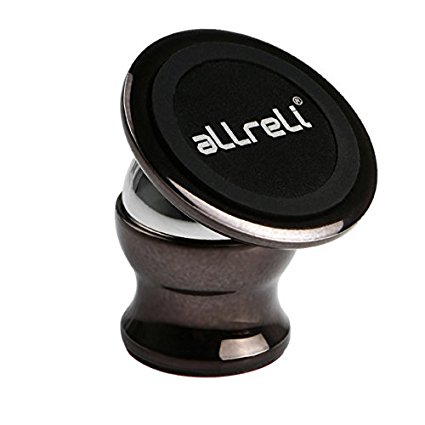 Magnetic Phone Holder, aLLreLi Magnetic Car Mount Holder for iPhone 6, 6S, SE, 6 Plus, 6S Plus, iPhone 5, 5S, Galaxy S5, S6, S7, S6 Edge, Note 3, 4, 5, Fits All Smartphones