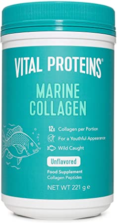 Marine Collagen Peptides Powder - Vital Proteins Marine Collagen - 12g of Collagen per Serving, Wild Caught Non GMO
