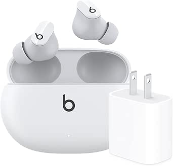 Beats Studio Buds with Apple 20W USB-C Power Adapter - White