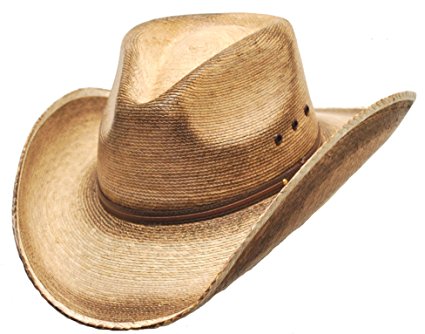 Western Pinch Front Straw Cowboy Hat For Men