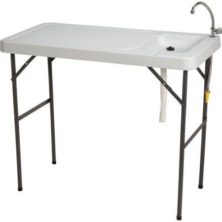 Classic Fish Cleaning Camp Table with Faucet