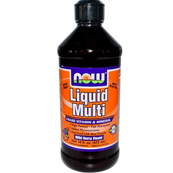 Now Foods Liquid Multi, Wild Berry Flavor, 16-Ounce Bottle