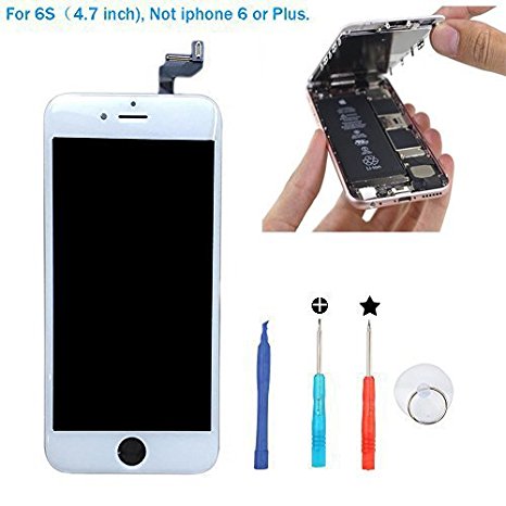 replacement LCD Display & Touch Screen Digitizer Assembly for iPhone 6S replacement(4.7") (white)