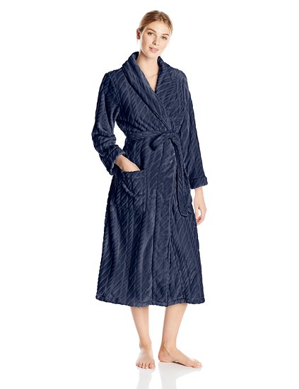 Nautica Sleepwear Womens Plush Robe
