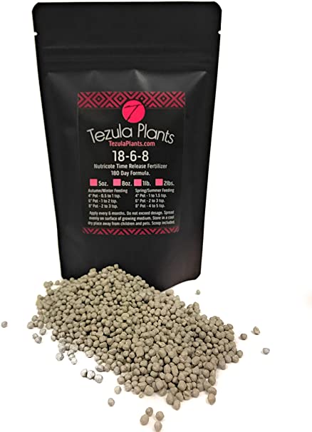 Nutricote 18-6-8 Slow Time Release Fertilizer (180 Day Formula) in Airtight & Waterproof Packaging. Scoop Included (1, 2 Pounds)