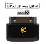 KOKKIA i10s  aptX NEW Luxurious Black Tiny Bluetooth iPod Transmitter for iPodiPhoneiPadiTouch with true Apple authentication delivers cleaner audio with reduced latency for aptX Bluetooth receivers