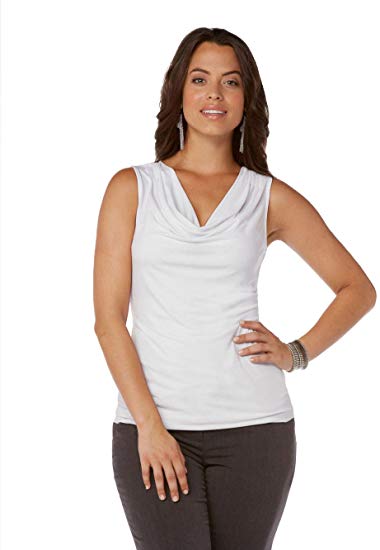 Rafaella Women's Cowl-Neck Tank Top