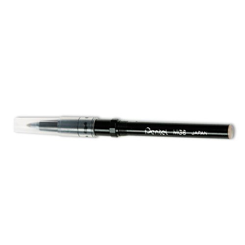 Pentel : Refill for Slim Rolling Writer Pen, Medium, Black Ink -:- Sold as 2 Packs of - 1 - / - Total of 2 Each