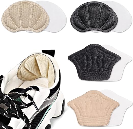 FANTESI 4 Pairs Heel Grips Shoes Pads Heel Cushions Inserts Pads Back Insoles Anti Blister Shoe Liners Heel Protectors or Women and Men