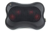 Zyllion ZMA-13-BK Shiatsu Massage Pillow with Heat Black