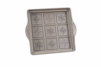 Nordic Ware Snowflake Shortbread Pan, Silver