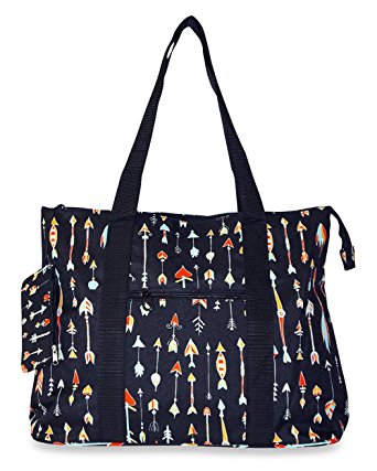 Ever Moda Moroccan Print Collection Tote Bag X-Large 21-inch
