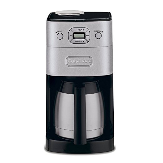 Cuisinart DGB-650BC Grind-and-Brew Thermal 10-Cup Automatic Coffeemaker, Brushed Metal (Certified Refurbished)