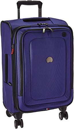 Delsey Luggage Cruise Lite Softside Carry-On Exp. Spinner Suiter Trolley, Blue