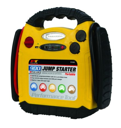 Performance Tool W1665 900 Amp Jump Starter and Inflator