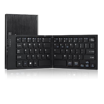Perixx Bluetooth Folding Keyboard, Magnetic Foldable Design (PERIBOARD-805LII B US)
