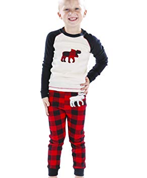 Family Matching Christmas Pajamas by LazyOne | Moose Plaid Festive Holiday PJ's