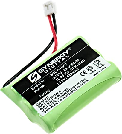 Synergy Digital SDCP-H303 - Ni-MH 1X3AAA/D, 3.6 Volt, 800 mAh, Ultra Hi-Capacity Battery - Replacement Battery for Rechargeable Cordless Phone Battery