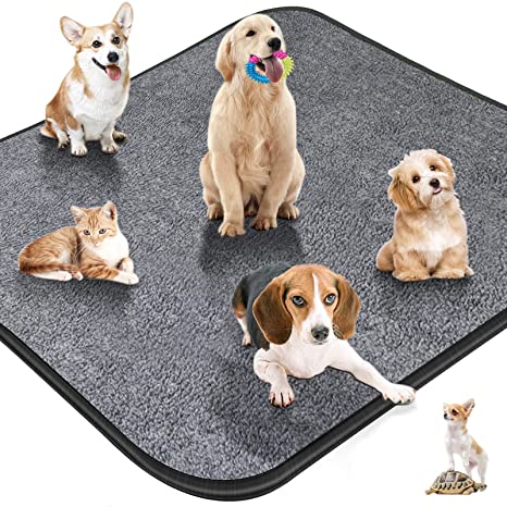 Washable Dog Pee Pads Extra Large 72"x72" Reusable Dog Training Pads Leakproof Whelping Pads Strong Absorbency Puppy Pee Pad Non-Slip Training Mat for Playpen,Crate,Housebreaking, Incontinence