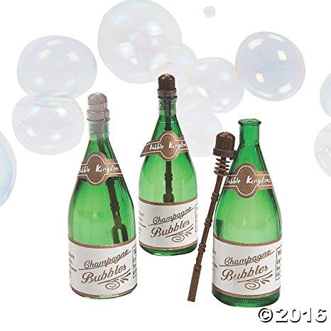 Sparkling Wedding Bubble Bottles