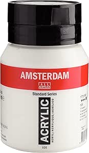 Royal Talens C177-21052 500ml Jar Amsterdam All Acrylic Standard Series Paint - Titanium White