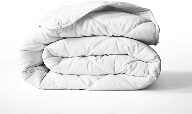 ViscoSoft Down Alternative Comforter Queen Size - Reversible Premium Super Soft Microfiber White Duvet Cover Insert