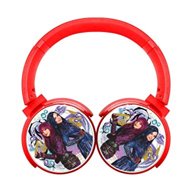 Descendants-Party Wireless Bluetooth High Fidelity On-Ear Earphones Adjustable Hi-Fi Headphones Foldable Sound Proof Headset Best Gift for Teen Adults