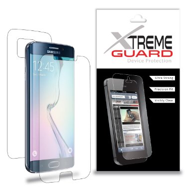 XtremeGuardTM Full Body Screen Protector for Samsung Galaxy S6 Edge Ultra Clear