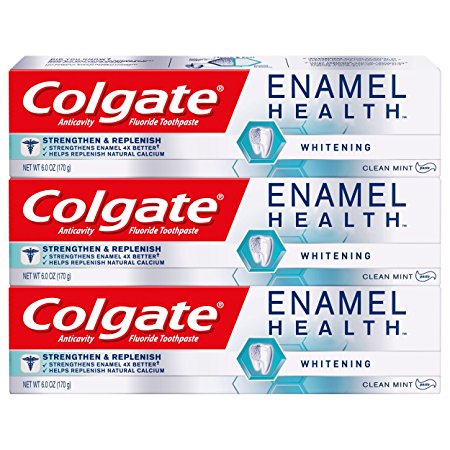 Colgate Enamel Health Whitening Toothpaste - 6 ounce, 3 Count