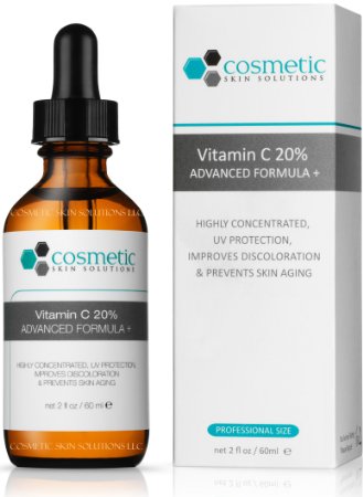 Pro Size Vitamin C 20 Serum Advanced Formula  2 oz  60 ml - 20 Vitamin C 05 Ferulic acid and hyaluronic acid Highly concentrated UV protection prevents skin aging