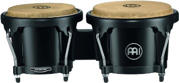 Meinl Percussion HB50BK Headliner Series Black ABS Plastic Bongos 6 12 inches and 7 12 inches