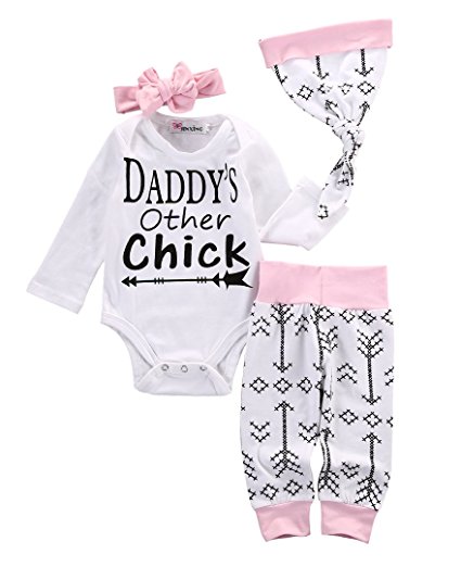 Newborn Girls Clothes Baby Romper Outfit Pants Set Long Sleeve Winter Clothing
