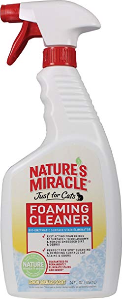 Nature's Miracle Just for Cats Foaming Cleaner, Lemon Orchard