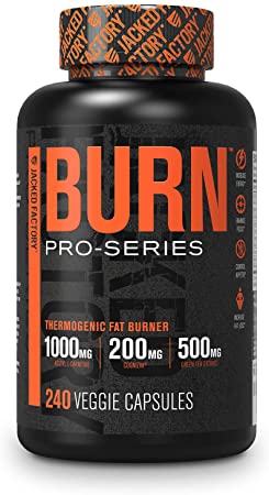 Pro-Series Burn Thermogenic Fat Burner - Premium Weight Loss Supplement, Energy Booster, Appetite Suppressant, and Nootropic for Athletes - 240 Veggie Pills