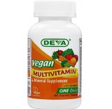 Deva Vegan Vitamins Daily Multivitamin and Mineral Supplement  90 tablets Pack of 2