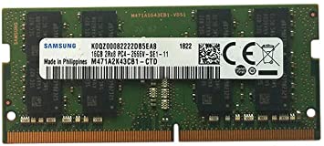 Samsung 16GB DDR4 PC4-21300, 2666MHZ, 260 PIN SODIMM, 1.2V, CL 19 Laptop ram Memory Module