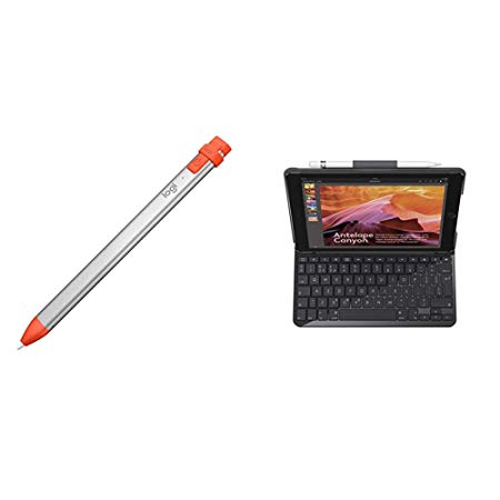 Logitech Crayon Digital Pencil   Logitech Slim Folio