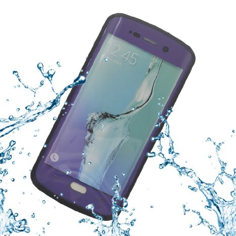 FULLLIGHT TECH Samsung Galaxy S6 Edge Plus Waterproof Case with Kickstand IP68 Certified Full Body Armor Hybrid Shock/Dust proof Protective S6 Edge Plus Heavy Duty Case Built in Screen Protector