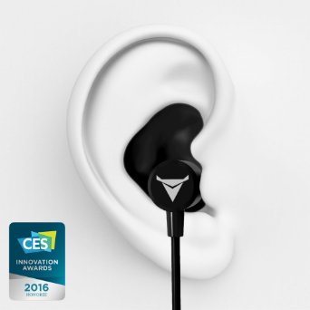 Decibullz Custom Molded Wireless Bluetooth Earphones: Best Fit In-Ear Sweat-proof, Earbuds & Headphones for Mobile, Sport, Calls, Noise Isolation, Comfort, Running, Travel (Black)