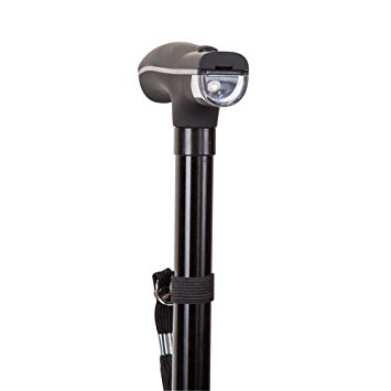 Tekmun Collapsible Walking Cane with Built in LED Flashlight
