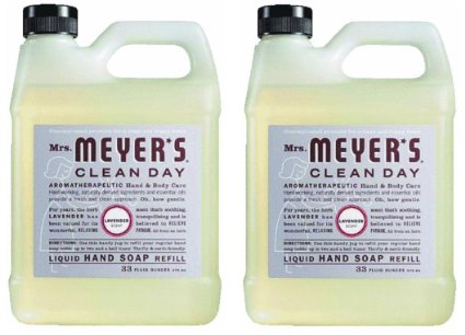 Earth Friendly, Mrs. Meyers Liquid Hand Soap Refill 33 Oz Lavender Scent- (2 pack)