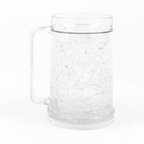 Freezer Mug - Double Wall -16oz. Capacity - Clear