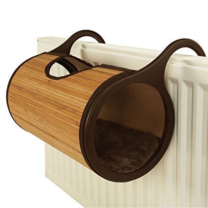 Rosewood Jolly Moggy Natural Bamboo Radiator Cat Bed