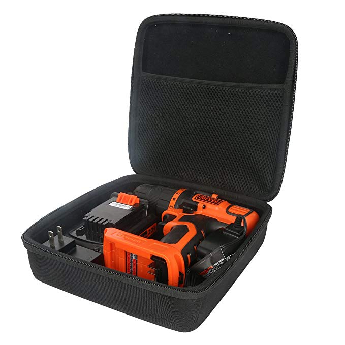 Hard Travel Case for BLACK DECKER LDX120C 20-Volt MAX Lithium-Ion Cordless Drill Driver by co2CREA (Size 2)