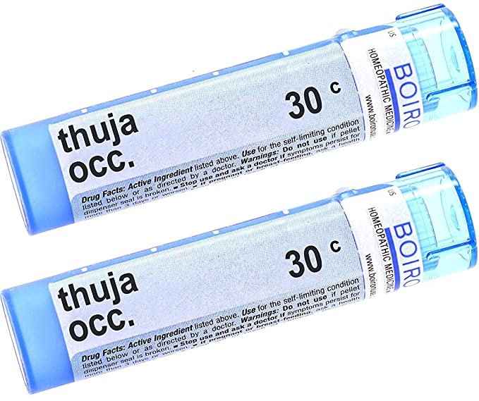 Boiron Boiron Homeopathic Medicine Thuja Occidentalis, 30C Pellets, 80-Count Tubes (Pack of 2)