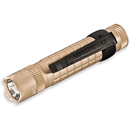 MagLite Mag-Tac LED 2-Cell CR123 Flashlight - Crowned-Bezel, Coyote Tan